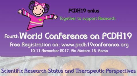 4ème Journée internationale PCDH19 Rome vendredi 10 Novembre 2017